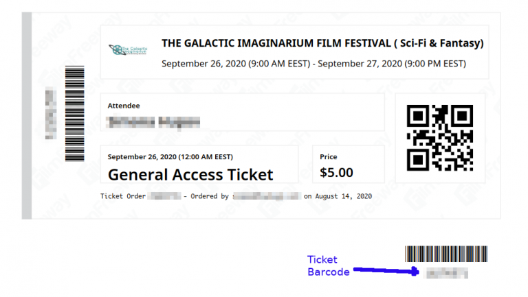 Ticket Feature Code How to find your General Access Ticket Code on your Ticket – TGI Sci-Fi ...